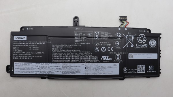 5B11M90051 Lenovo Akku intern 4 Zellen 54.7Wh X13 Gen 4, X13 Yoga Gen 4, X13 Gen 5, X13 2-in-1 Gen