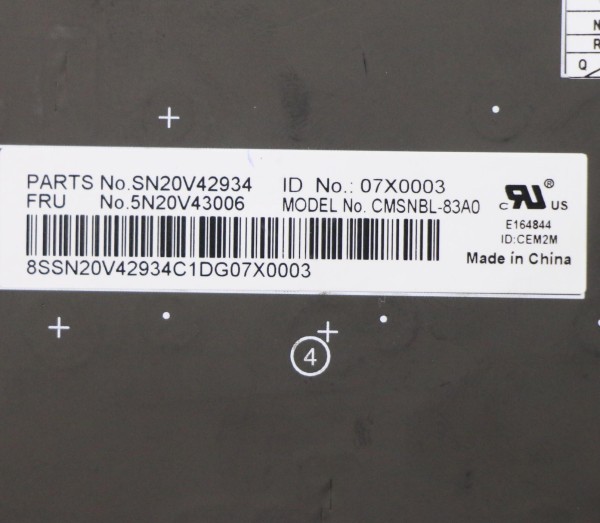 5N20V43006 Lenovo Thinkpad Tastatur arabisch X13 Gen 1, L13 Gen 2, L13 Yoga Gen 2
