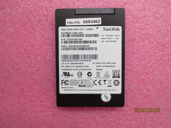 00HM570 Lenovo SSD 128GB 2.5 SATA L540 L440
