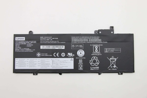 01AV478 Lenovo Akku 3 Zellen 57Wh LiIon intern T480s