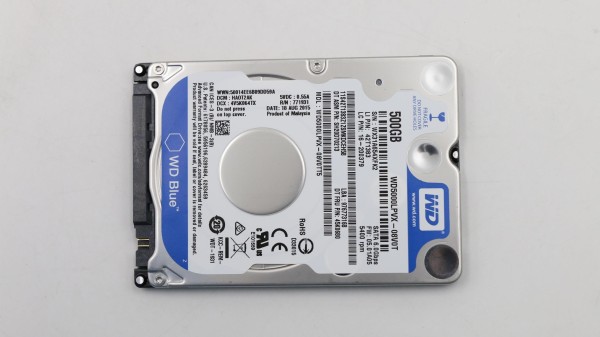 45K0680 Lenovo Festplatte 500GB 5400U HDD SATA3 M800z, M700z, M900z AIO, M900, M900 Desktop, X1, M60