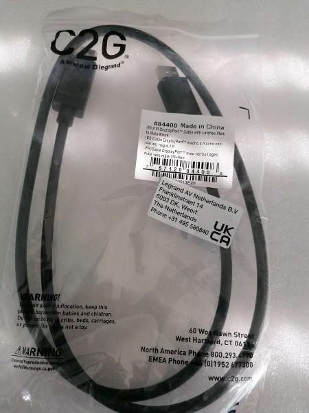 84400 DisplayPort Kabel 8K 4K UHD 1 m