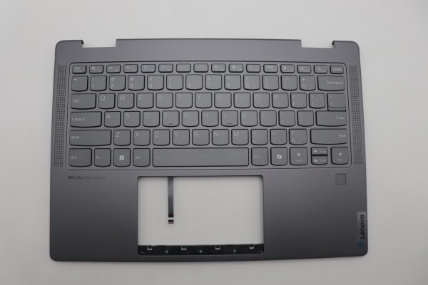 5CB1N97636 Lenovo Thinkpad Tastatur us englisch mit FPR sturmgrau Yoga 7 2-in-1 14IML9