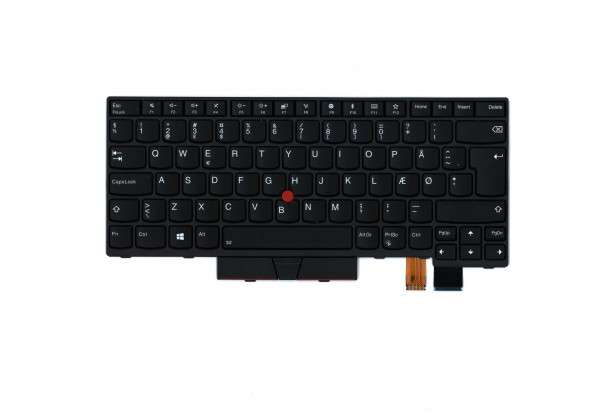 01HX428 Lenovo Thinkpad Tastatur dänisch backlight T470 T480