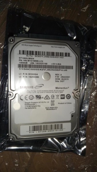 16200385 Lenovo IdeaPad Speicher 1TB 5400U 9.5mm SATA6 Z40-75, G40-45, G50-45, G40, G50, Z40-70, Z50