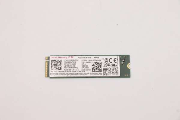 5SS0W79512 Lenovo SSD 25GB NVME X13 Gen 3 X13 Gen 2