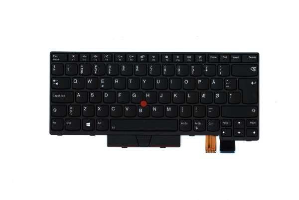 01AX496 Lenovo Thinkpad Tastatur dänisch backlight T470 T480