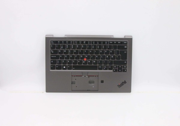 5M10Z37080 Lenovo ThinkPad Tastatur dänisch WLAN eisengrau X1 Yoga Gen 5