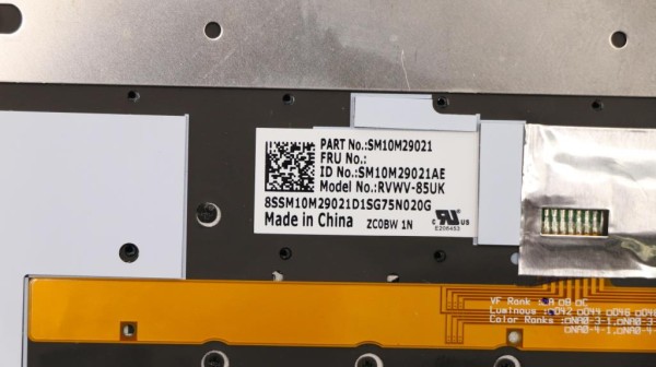 01HY827 Lenovo Thinkpad Tastatur nordic X1 Yoga 2nd
