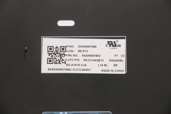 5N20W67802 Lenovo Thinkpad Tastatur belgisch backlight L14 Gen 1, L14 Gen 2