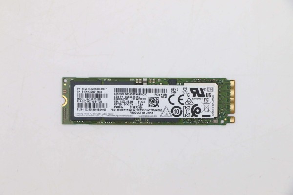 00UP735 Lenovo SSD 512GB M.2 NVME T490 T14 P17 X13 P1 P330