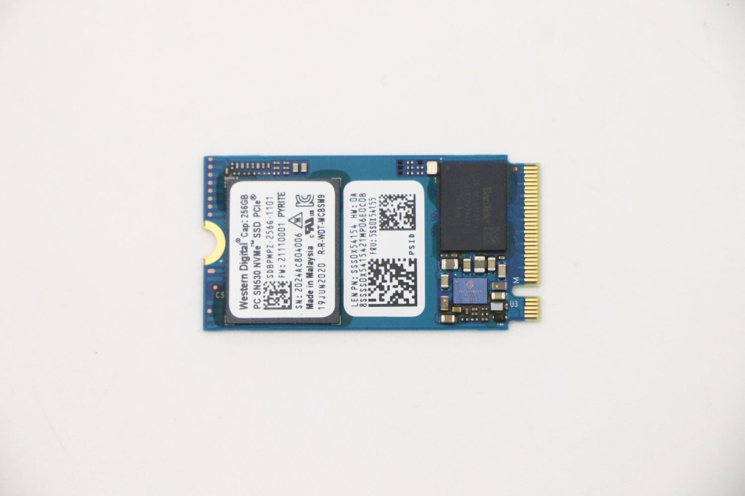 Original 5SS0X54155 Lenovo Hard Drive M.2 SSD 2242 PCIe 256GB